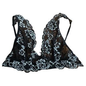 Ababoon Elegant Black Lace Bralette medium size